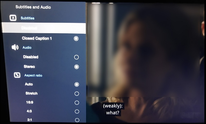 Closed captions sub titles support for live tv VOD Page 2